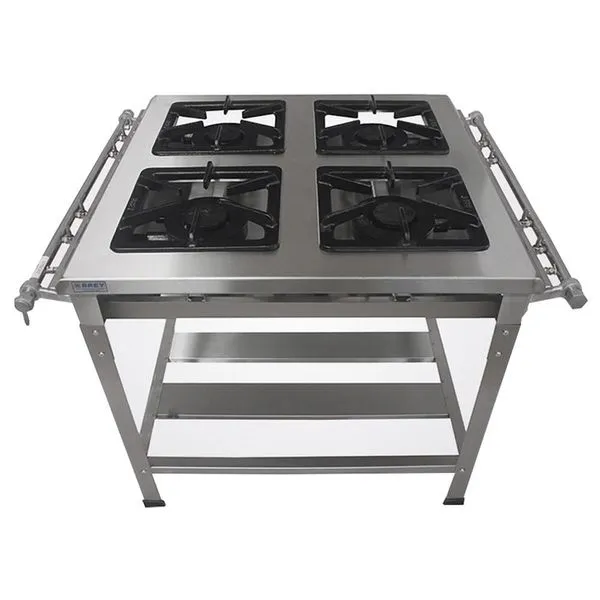 Fogão 4 Bocas Inox Extra Metal Brey 204-i