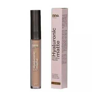 Corretivo Líquido Hyaluronic Matte 01 com Alta Cobertura e Textura Cremosa Vegano Nude Corretivo Líquido Hyaluronic Matte 01 Alta Cobertura Vegano Longa Duração Nude