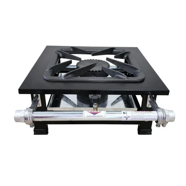 Fogão 1 Boca Cefaz De Mesa Linha Gold Alta Pressão Cfzgm-115