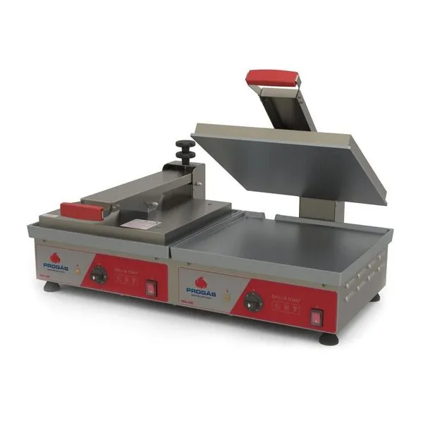 Prensa Dupla Profissional Elétrica para Lanche PRA-45ED P42303 5000W 220V Cinza Progás Prensa Dupla Profissional Elétrica PRA-45ED P42303 220V Cinza Progás
