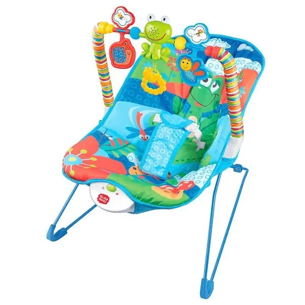 Cadeira Baby Guta Guti com Brinquedos Móbile com Vibração e Cinto de Segurança para Bebê DM Toys Cadeira Baby Guta Guti com Móbile de Brinquedos com Vibração para Bebê DM Toys