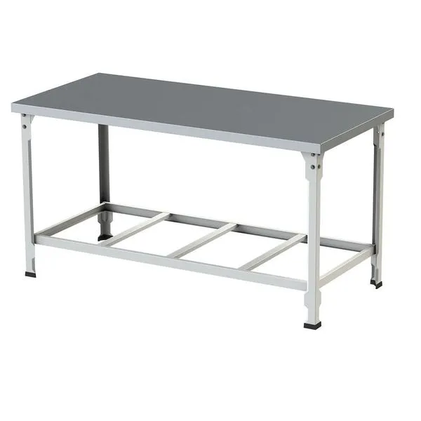 Mesa De Manipulação Itajobi 1,50x70cm Desmontável Branca Tampo Inox