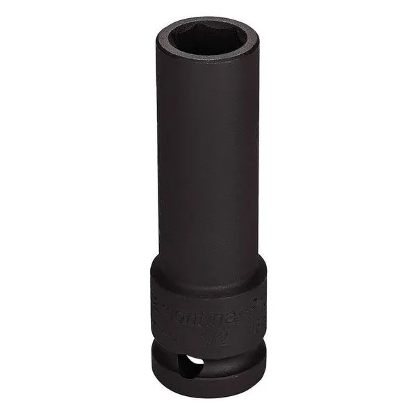 Soquete De Impacto Sextavado Longo Em Aço Cromo Molibdênio 17 Mm - Encaixe 1/2'' Tramontina