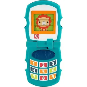Brinquedo Educativo Celular dos Animais Leão com Sons Interativos Volume Reduzido para Bebês Mattel Brinquedo Educativo Celular dos Animais Leão com Sons para Estimular Coordenação Motora Mattel