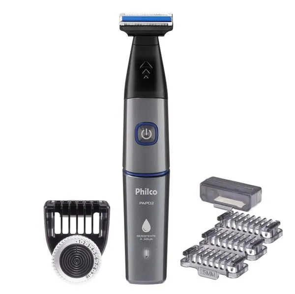 Aparador de Pelos Philco Bivolt 7 Acessórios USB PAP02 Bivolt