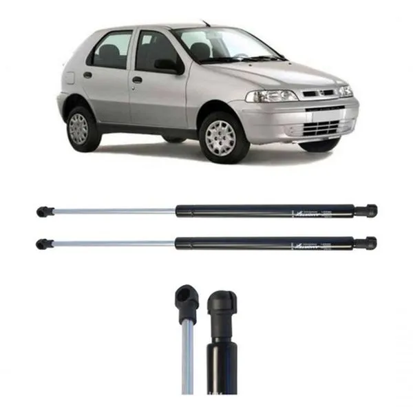 Amortecedor a Gás da Tampa Traseira Modelo F103 Fiat Pálio G1 1996 a 2007 Preto para porta-malas com Conector ATX01 Amortecedor a Gás da Tampa Traseira F103 Fiat Pálio G1 1996 a 2007 Preto Amortex