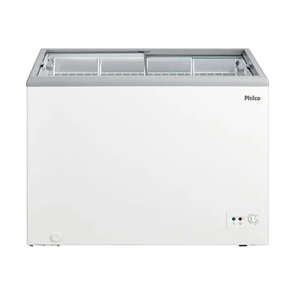 Freezer Horizontal 295 Litros Philco 2 em 1 9 Níveis de Temperatura PFH310EB Branco / 110V