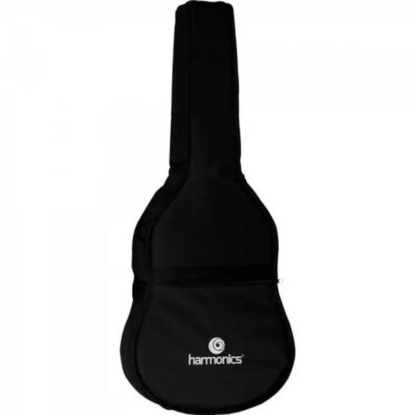Capa Para Violão Folk Harmonics Nylon Luxo Preta [f002]