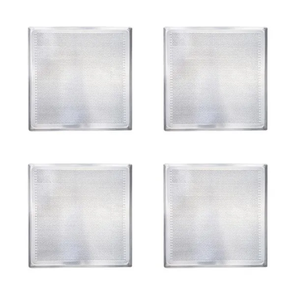 Kit 4 Assadeiras Estampada Alumínio 35cm X 35cm Prp-004 Fc4emv Prata Imeca Kit 4 Assadeiras Alumínio 35cm X 35cm Prp-004 Fc4emv Prata Imeca