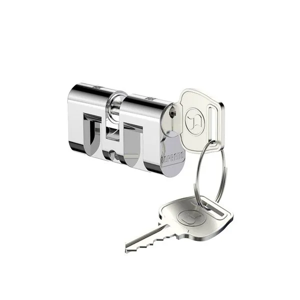 Cilindro com Parafuso Py para Fechadura Papaiz 02 Chaves 50mm Cromado