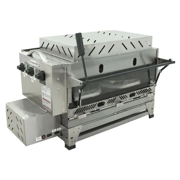 Forno De Pizza Grill Giratório Itajobi 71x43 Cm Com 2 Infravermelhos Refratário
