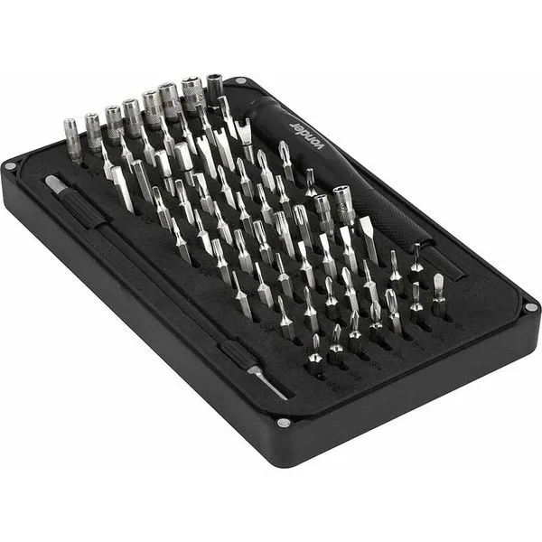 Jogo de Bits/Ponteiras de Precisão Sextavado 4mm 66 Peças - VONDER
