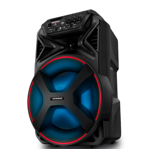 Caixa Amplificada Mondial Connect Partyplus, 250W, Bluetooth, USB, Função TWS - CM250 Bivolt