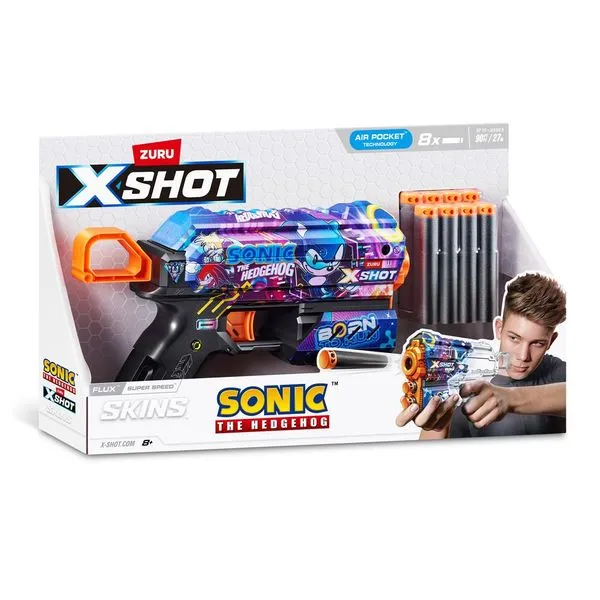Lançador de Dardos X-Shot - Skins Flux Sonic - Super Speed