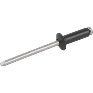 Rebite repuxo de alumínio 3,2 mm x 10,0 mm preto 1.000 peças - VONDER