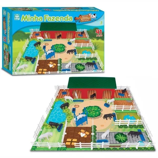 Minha Fazenda Divertida - 41 Peças - 0230 - Nig Brinquedos