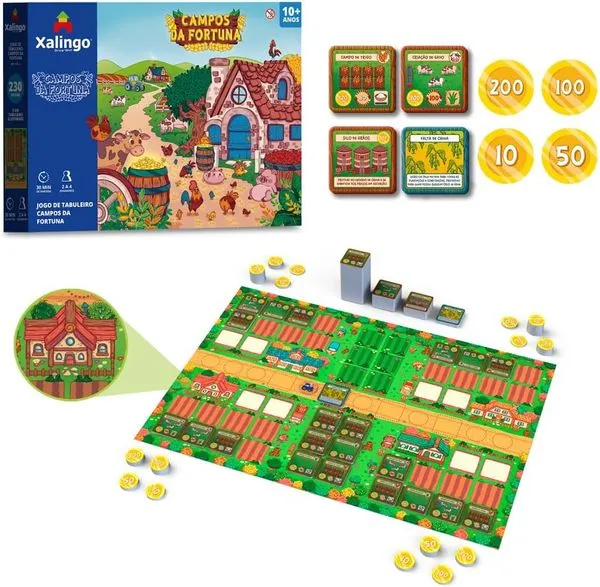 Jogo de Tabuleiro Campos da Fortuna 151 peças Xalingo
