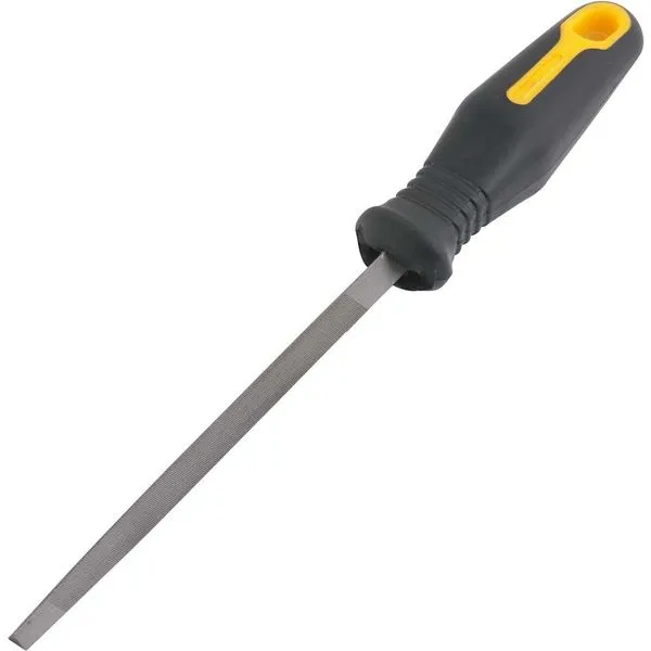 Lima Triangular Delgada Fina 4.1/2" 114mm com Cabo Encartelada - VONDER