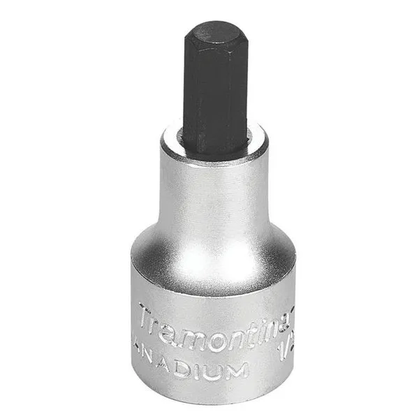 """Soquete Em Aço Cromo Vanádio Ponta Hexagonal 10 Mm - Encaixe 1/2"""" Tramontina Pro Tramontina"""