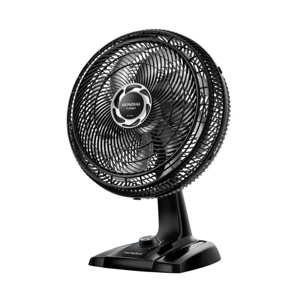 Ventilador de Mesa Turbo NVT40 com 8 Pás 40cm 140W Mondial Ventilador de Mesa Turbo NVT40 Preto com 8 Pás 40cm 140w 127V