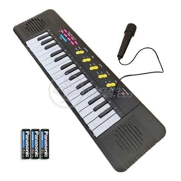 Mini Teclado Infantil 32 Teclas Musical Karaokê E Microfone