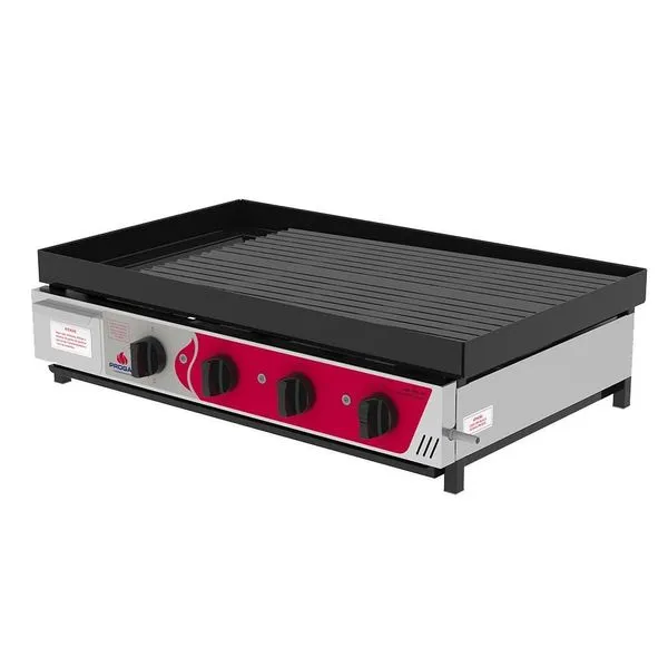 Char Broiler a Gás PRCB-8000 Chapa Grill Esmaltada 80cm Industrial Aço Inoxidável Escovado Progás Char Broiler a Gás PRCB-8000 Chapa Grill Esmaltada Industrial Aço Inoxidável Progás