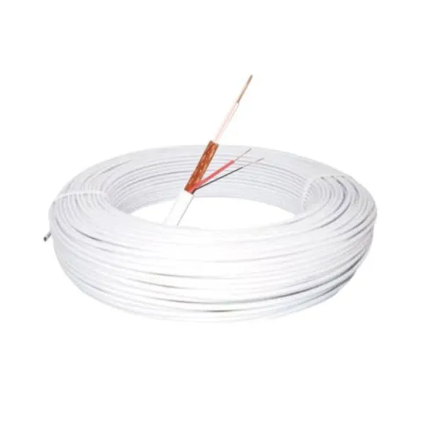 Cabo Coaxial RF 4MM + Bipolar CFTV MUCA2084 BR 100 Metros 80% Malha
