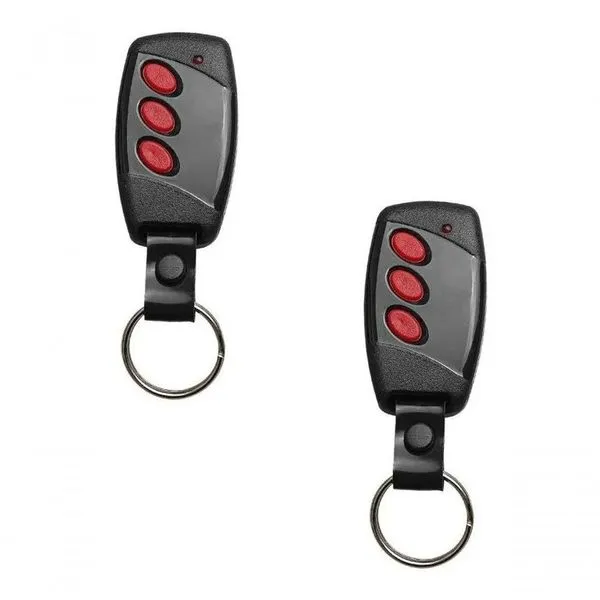 Kit 2 Controles Remotos Copiadores 3 Botões 433MHz para Alarme e Motor Compatível com Diversas Marcas Hombrus Kit 2 Controles Copiadores 3 Botões 433MHz para Alarme e Motor Hombrus