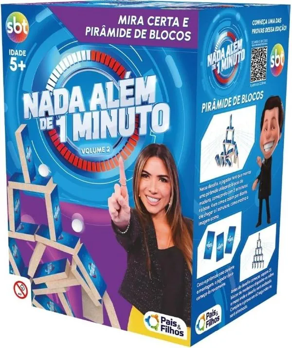 Jogo Nada Além De 1 Minuto SBT Mira Certa Pais e Filhos