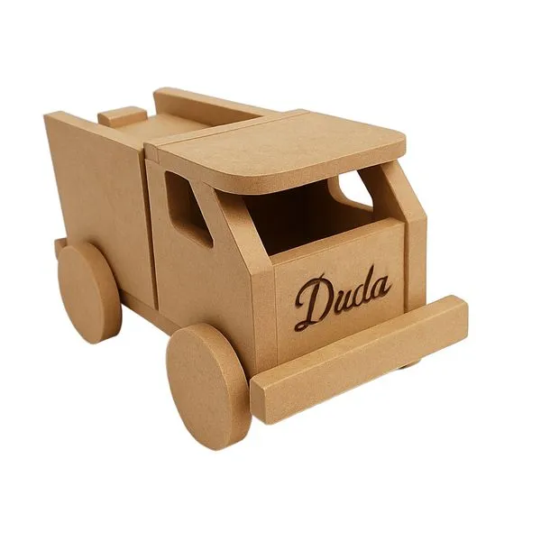 10 Carrinhos 7x13 Porta-Objetos de MDF com Gravação Personalizada
