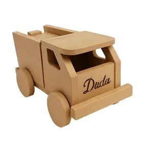 10 Carrinhos 7x13 Porta-Objetos de MDF com Gravação Personalizada