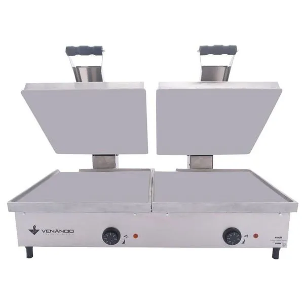 Sanduicheira Conjugada Elétrica 2 Prensas Chapa SCE90A2P Alumínio e Aço Inoxidável 430 220V Metalúrgica Venâncio Sanduicheira Conjugada Elétrica 2 Prensas Chapa SCE90A2P Alumínio 220V Metalúrgica Venâncio
