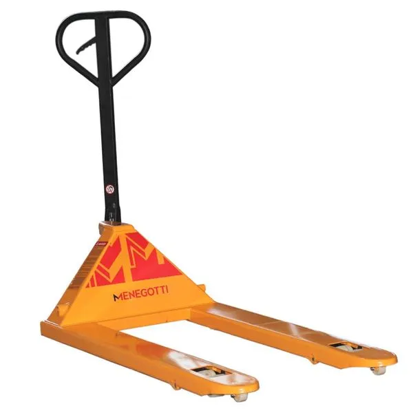 Paleteira Transpallet Manual Ton V2 x 685 Roda Nylon 2000kg Menegotti Transpallet MTP 2.0 Ton V2 x 685 Tandem Roda Nylon 2000KG Amarelo