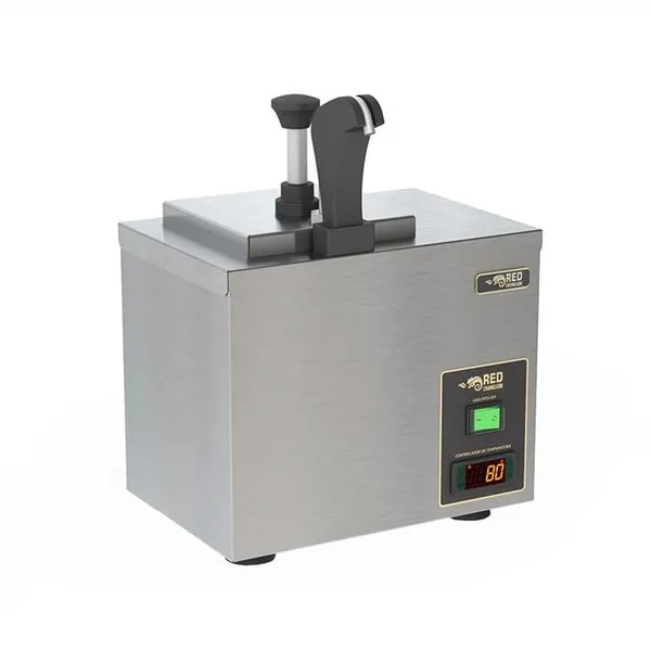 Dispenser Elétrico Aquecido para Molhos e Queijo DISPQ 2,5L Banho-Maria 220V Red Chameleon Dispenser Elétrico Aquecido DISPQ para Molhos e Queijo 2,5L 220V Red Chameleon