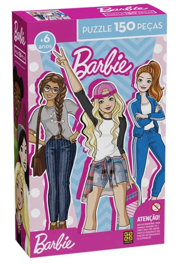 Quebra Cabeça Barbie 150 Peças Grow 04173