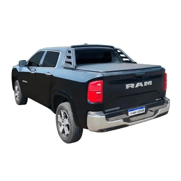 Capota Marítima para Caçamba FF227 Ram Rampage Cabine Dupla 2023 2024 com Santo Antônio Force Flash Cover Capota Marítima FF227 Ram Rampage Cabine Dupla 2023 2024 com Santo Antônio Force Flash Cover