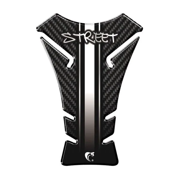 Adesivo Protetor de Tanque Moto Resinado 3D Universal Preto Resistente a Riscos e UV Carbono Adesivo Protetor de Tanque Moto Resinado 3D Universal Preto Carbono