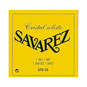 Encordoamento Violão Nylon Savarez Cristal Soliste 570CS Tensão Alta Cordas Agudas Transparente Encordoamento Violão Nylon 570CS Tensão Alta Cristal Soliste Savarez