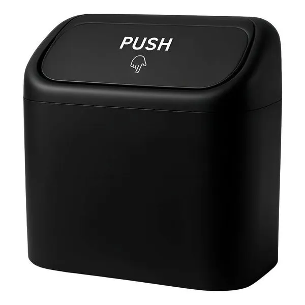 Lixeira Automotiva Interna Preto com Gancho para Console e Porta de Carro GXM Lixeira Automotiva Interna Preto com Gancho para Uso em Carro GXM