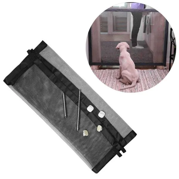 Tela Protetora para Bebês Cães e Gatos para Portas Escadas e Paredes 182x76cm Preto GXM Tela Protetora para Bebês Cães e Gatos para Portas e Escadas 182x76cm Preto GXM