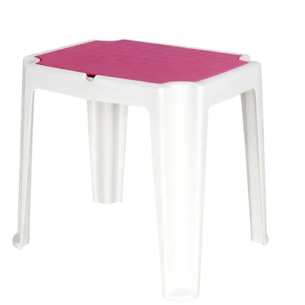 Mesa Infantil Tramontina para Atividades Plástico Resistente Compartimento Organizador Rosa