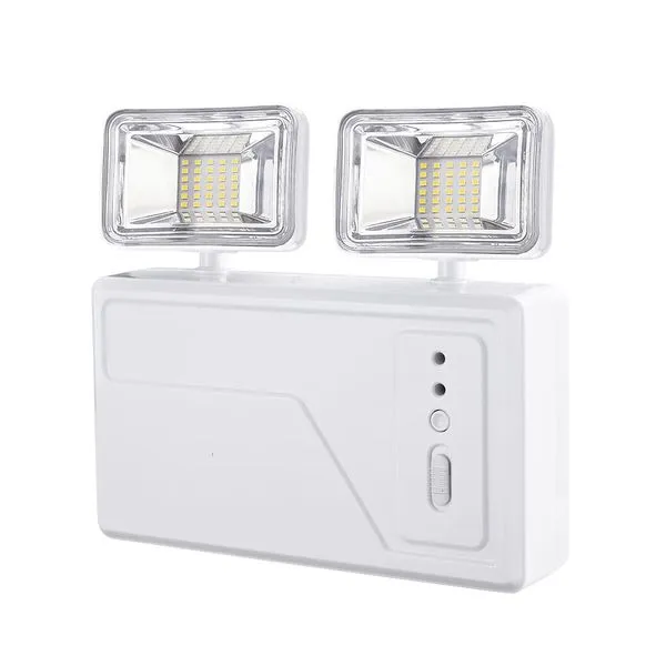 Luminária de Emergência LED 2 Faróis 3000 18W Blumenau Luminária de Emergência LED 2 Faróis 3000 Lúmens Branco Blumenau