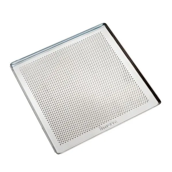 Assadeira Estampada Alumínio 35cm X 35cm PRP-004 Base Perfurada Prata Imeca Assadeira Alumínio 35cm X 35cm PRP-004 Base Perfurada Prata Imeca