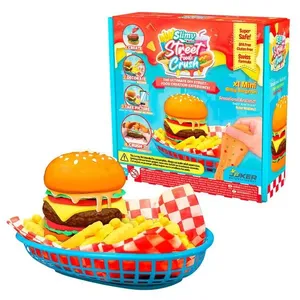 Mini Kit de Slime de Hamburger Slimy DIY Street Food Crush