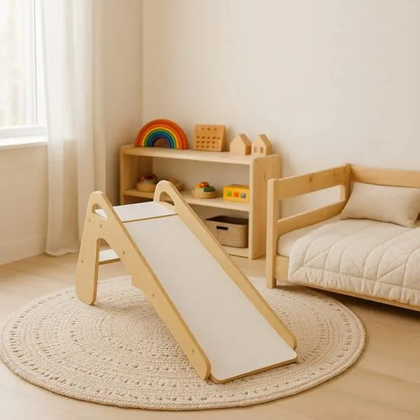 ESCORREGADOR MONTESSORI INFANTIL DE MADEIRA 1+