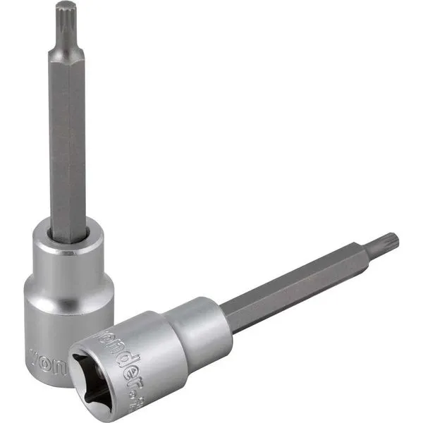 Soquete multidentado longo com encaixe de 1/2" M5 VONDER