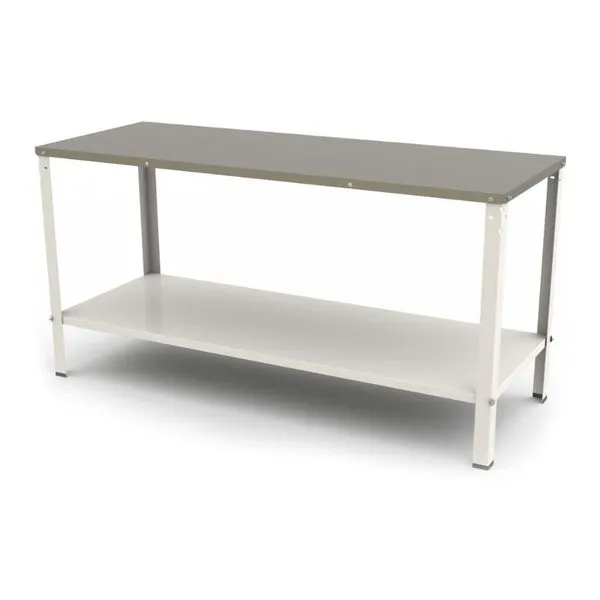Mesa Bancada de Apoio para Panificadora M-160 Desmontável com Tampo Inox 430 Branco Braesi Mesa Bancada de Apoio para Panificadora M-160 Desmontável Branco Braesi