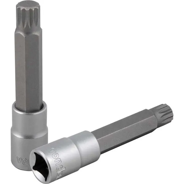 Soquete multidentado longo com encaixe de 1/2" M14 VONDER