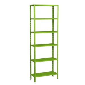 Estante Aço 6 Prateleiras EAF015 Verde Estante 6 Prateleiras Aço Livros Quarto Cozinha Multiuso Fer Verde