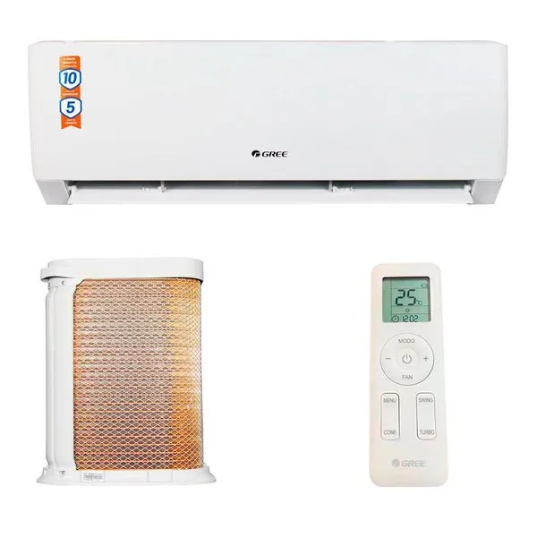 Ar-Condicionado Split Gree Inverter Quente e Frio 18000 BTUS GWH18AGD-D3DN Branco / 220V